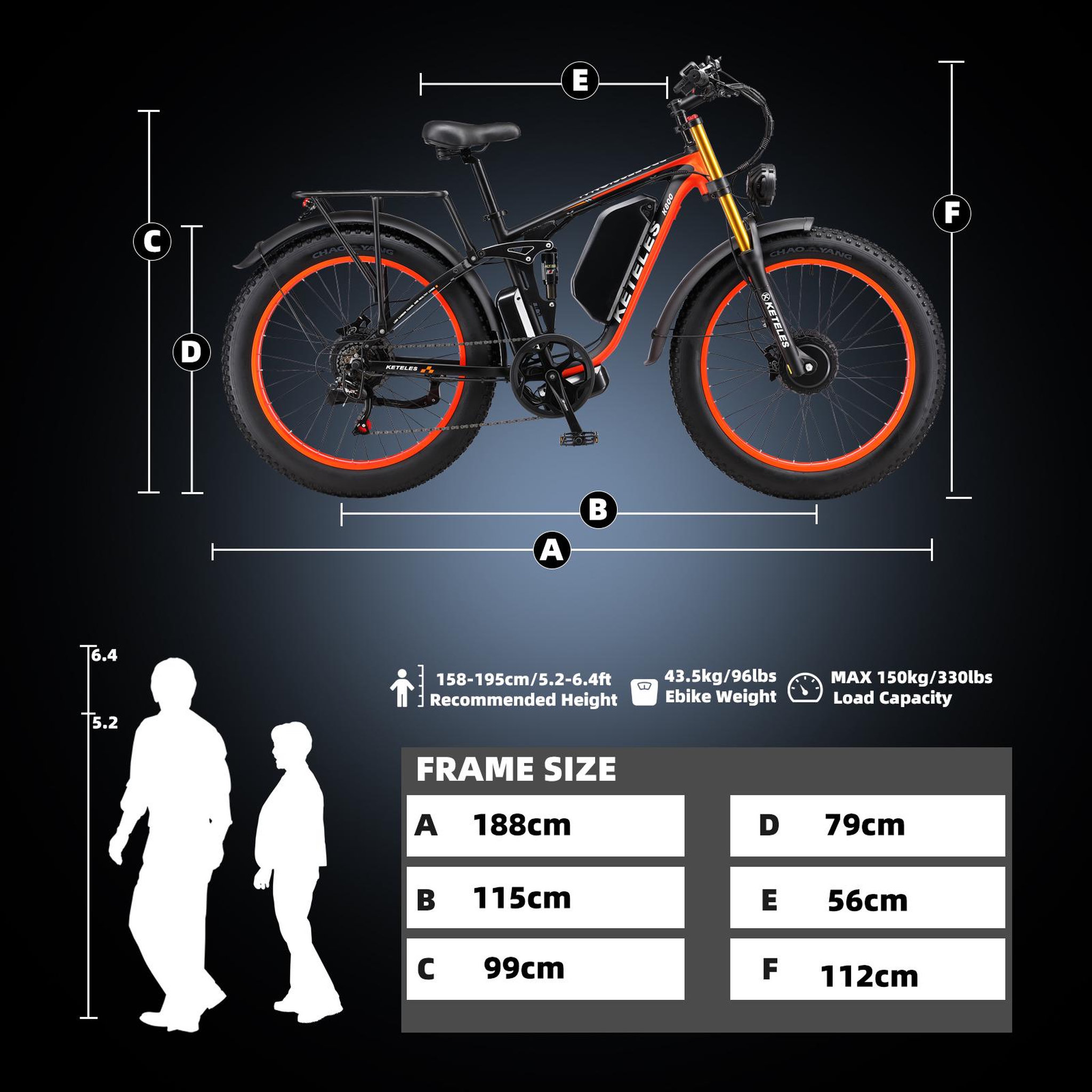 Voir la diapositive 5 : KETELES Vélo électrique keteles k800 pro 26