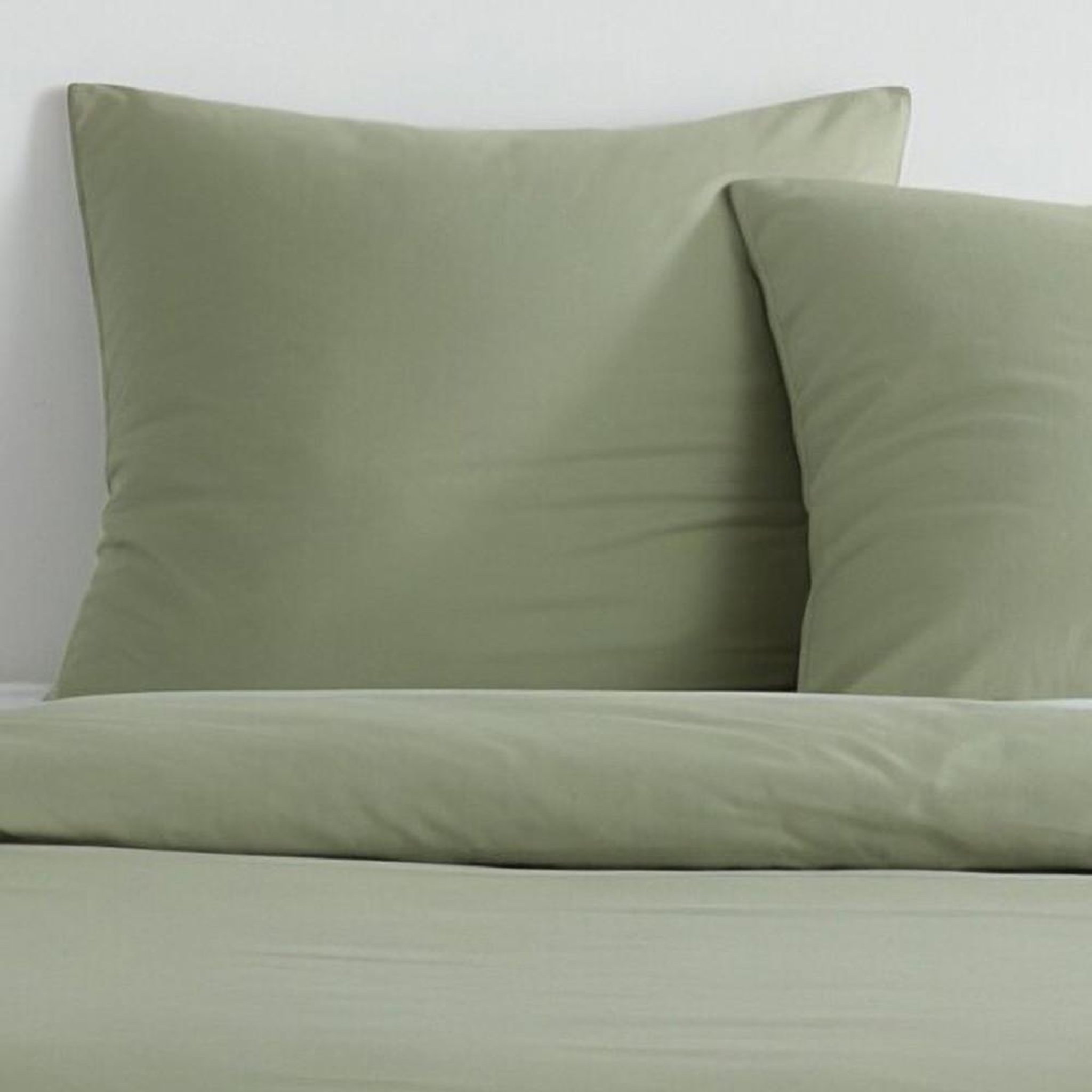 Voir la diapositive 2 : Today Parure de lit - TODAY - Essential - 2 personnes - 220 x 240 cm - Effet lavé sauge