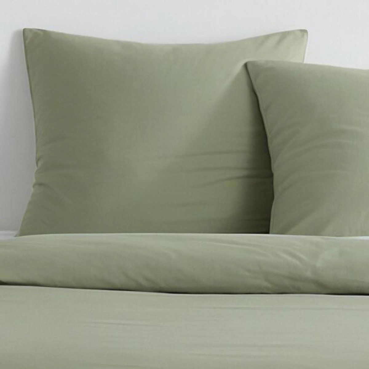 Today Parure de lit - TODAY - Essential - 2 personnes - 220 x 240 cm - Effet lavé sauge