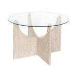 Paris Prix Table Basse en Verre  Pietra  70cm Beige