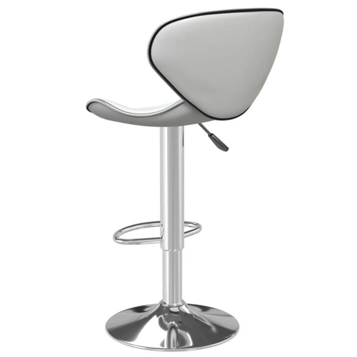 VIDAXL Tabouret de bar Blanc Similicuir