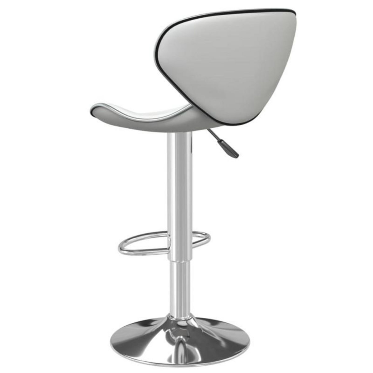 VIDAXL Tabouret de bar Blanc Similicuir