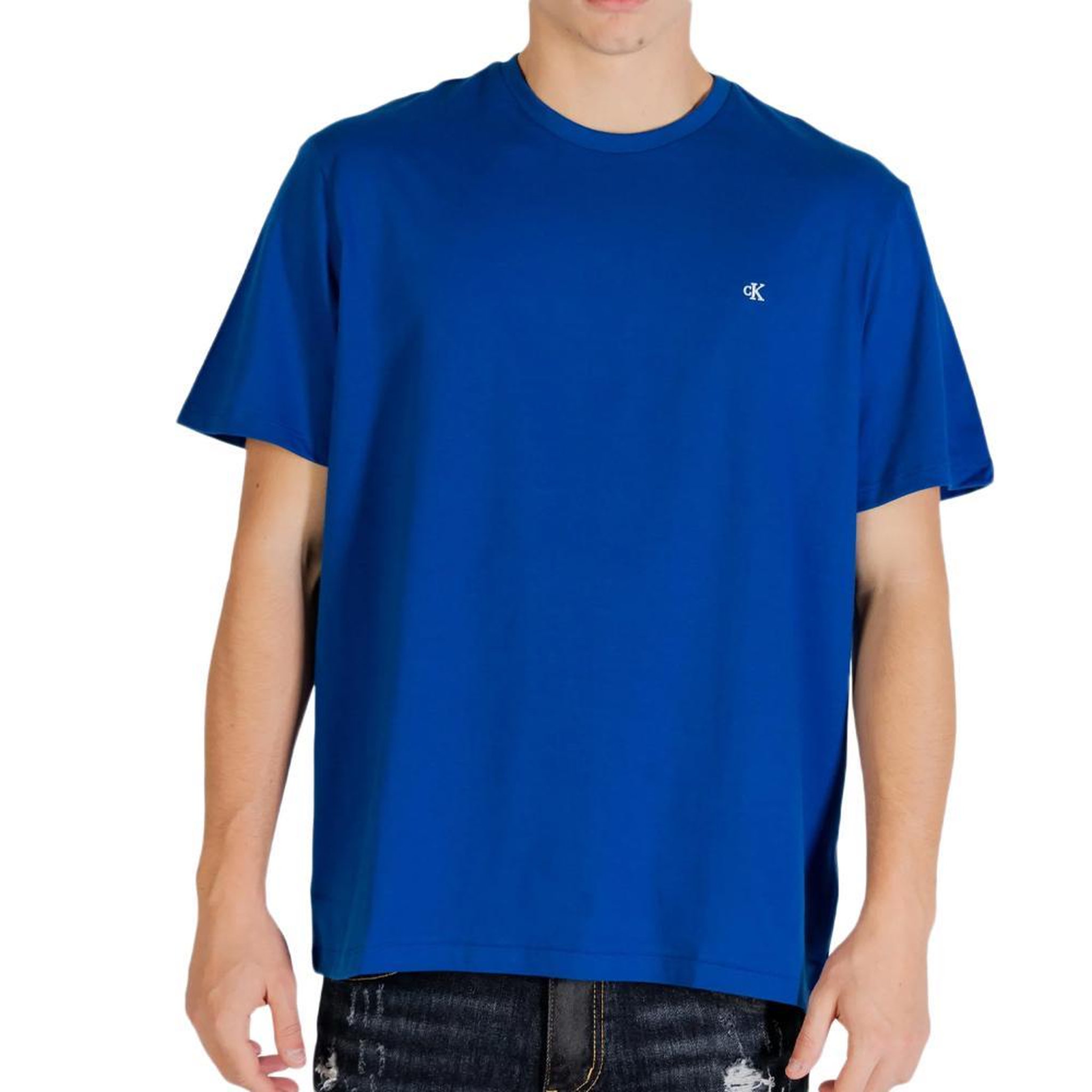 CALVIN KLEIN JEANS T-Shirt Bleu Homme Calvin Klein Jeans Classics. Coloris disponibles : Bleu