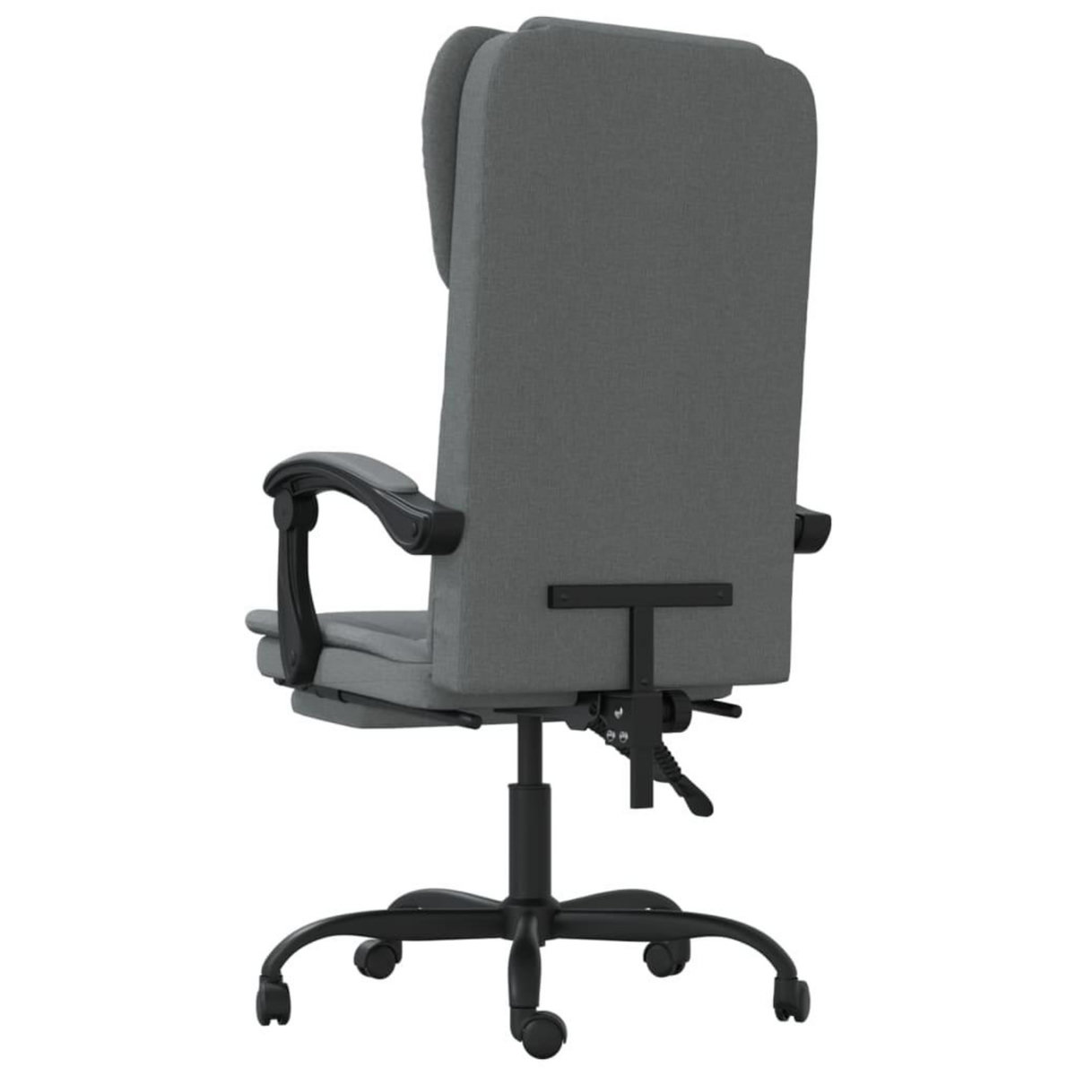 VIDAXL Fauteuil inclinable de bureau Gris fonce Tissu