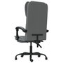 Voir la diapositive 5 : VIDAXL Fauteuil inclinable de bureau Gris fonce Tissu