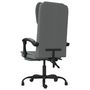 Voir la diapositive 5 : VIDAXL Fauteuil inclinable de bureau Gris fonce Tissu