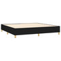 Voir la diapositive 4 : VIDAXL Sommier a lattes de lit avec matelas Noir 200x200 cm Tissu