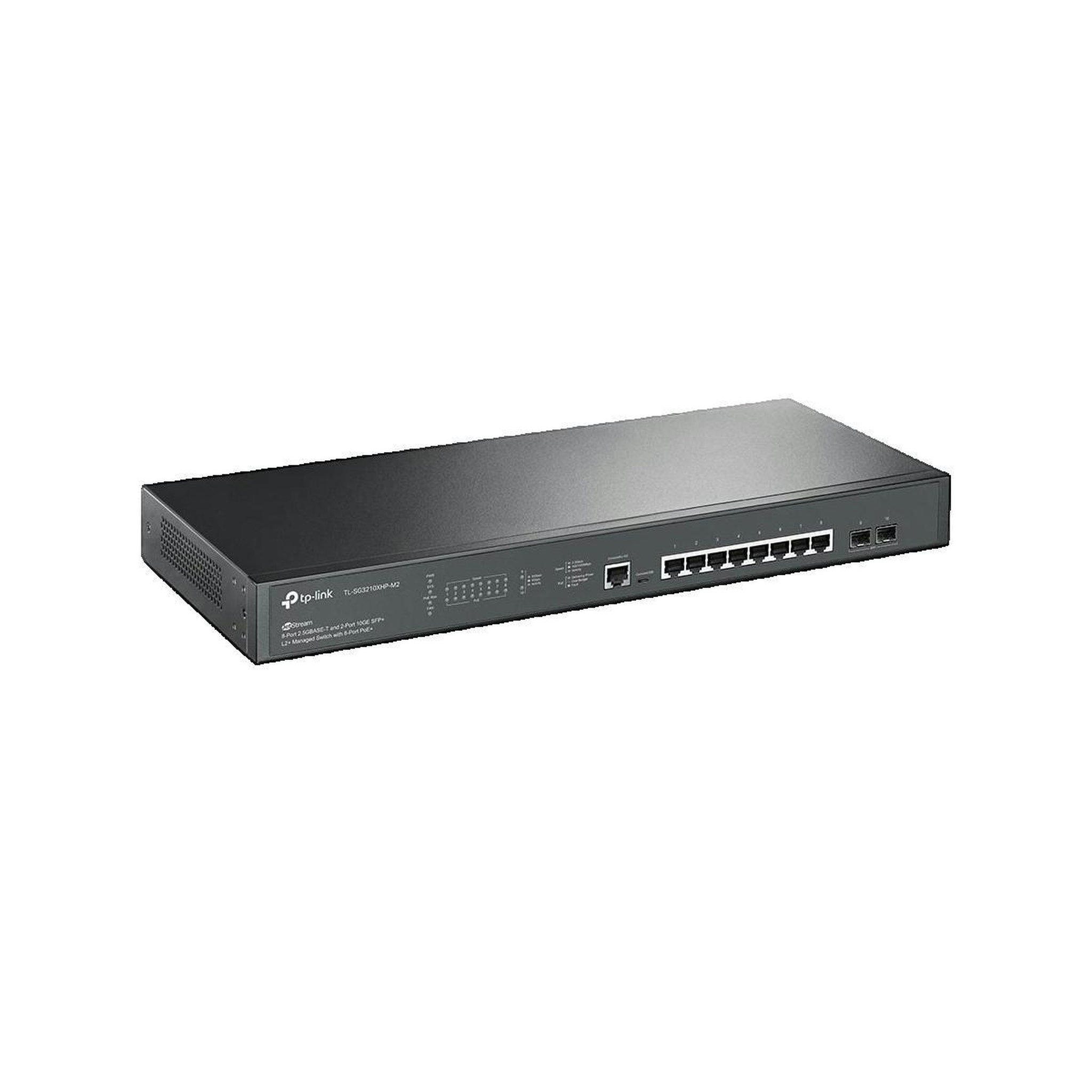 TP-LINK Switch géré TP-Link JetStream TL-SG3210XHP-M2 avec 8 ports 2.5G PoE+ et 2 ports 10G SFP+