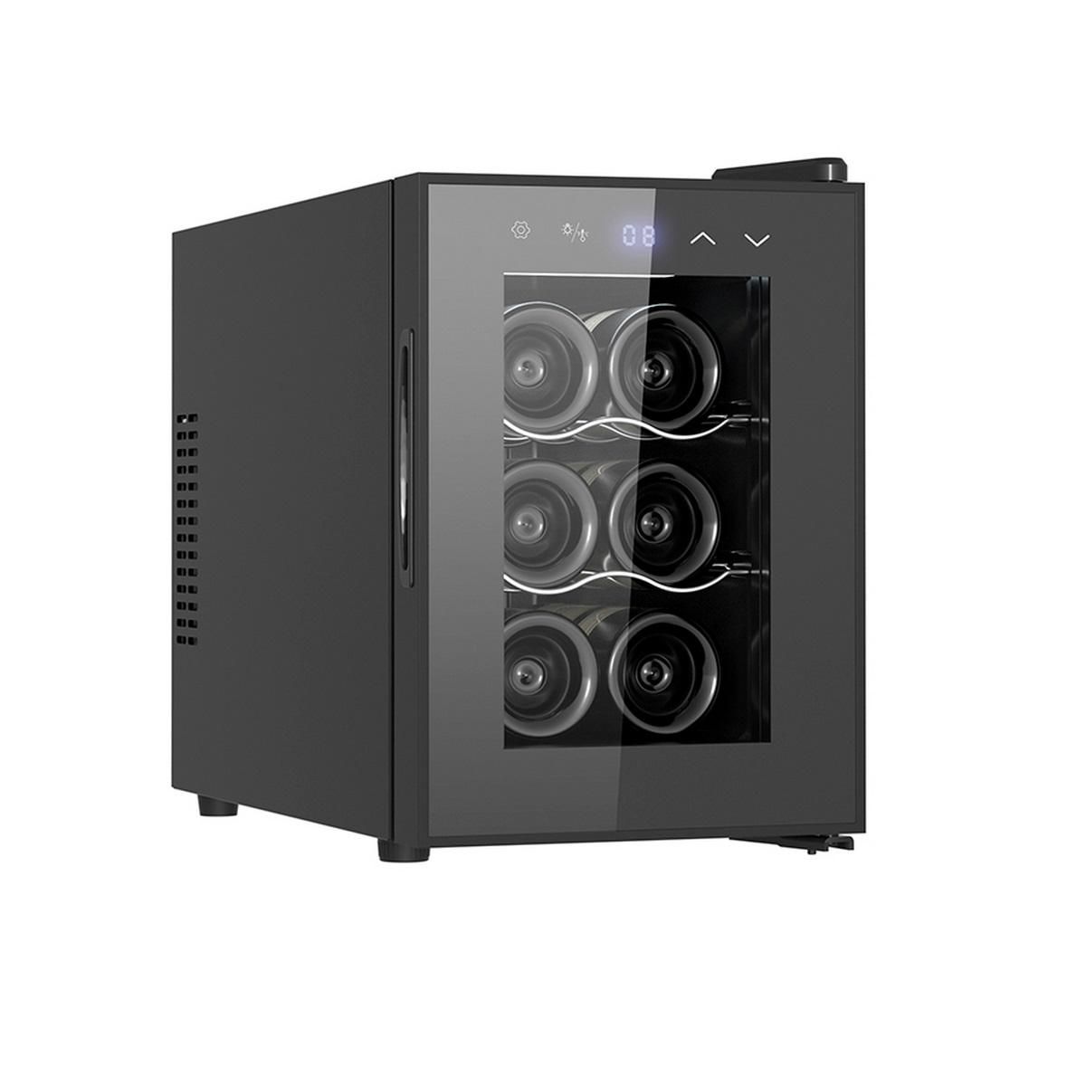 LIVOO Cave à vin de service 6 bouteilles noir - GS153