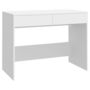 Voir la diapositive 2 : VIDAXL Bureau Blanc 101x50x76,5 cm Agglomere