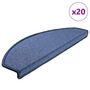 Voir la diapositive 1 : VIDAXL Tapis d'escalier 20 pcs bleu 65x24x4 cm