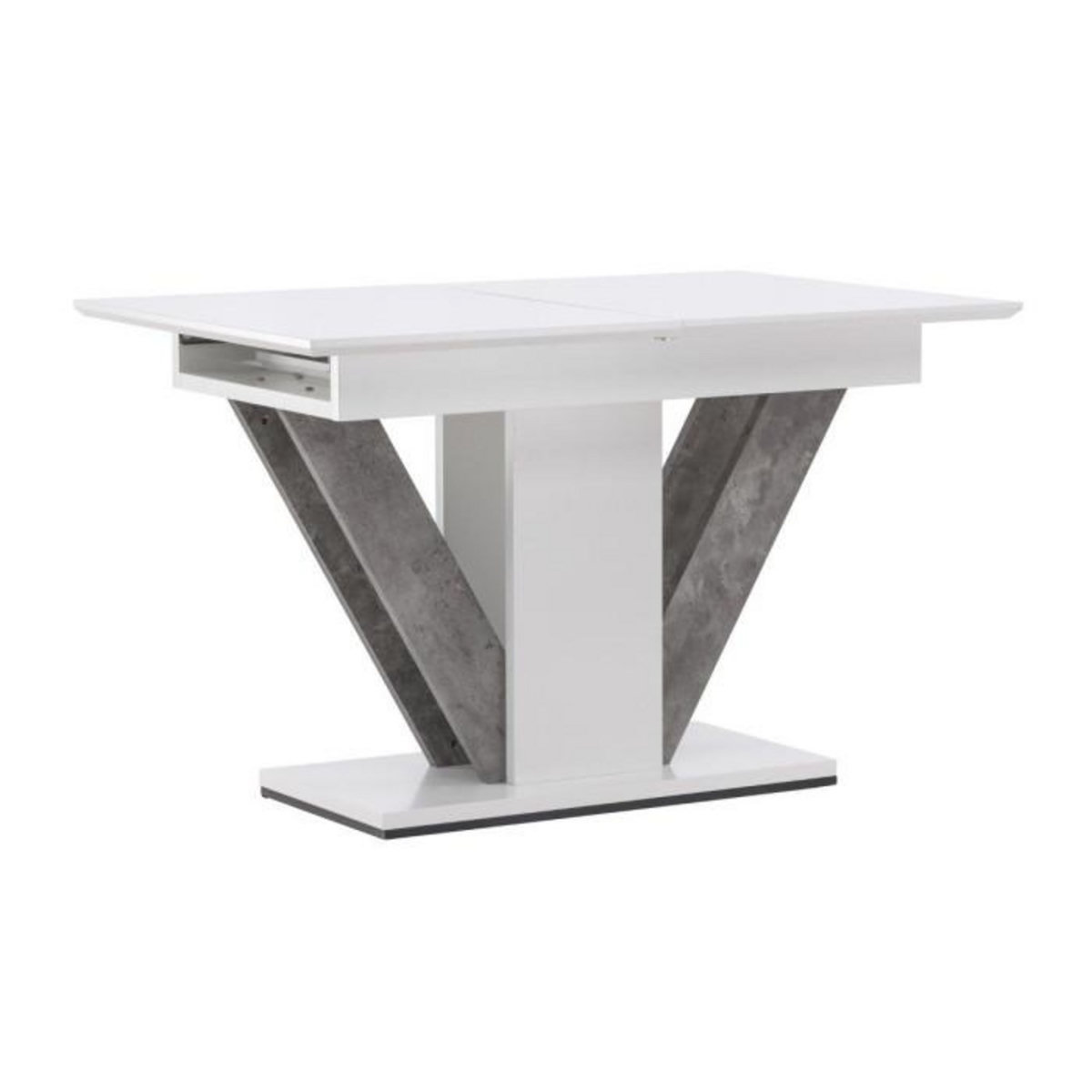 Paris Prix Table à Manger Extensible  Disa  120-160cm Blanc