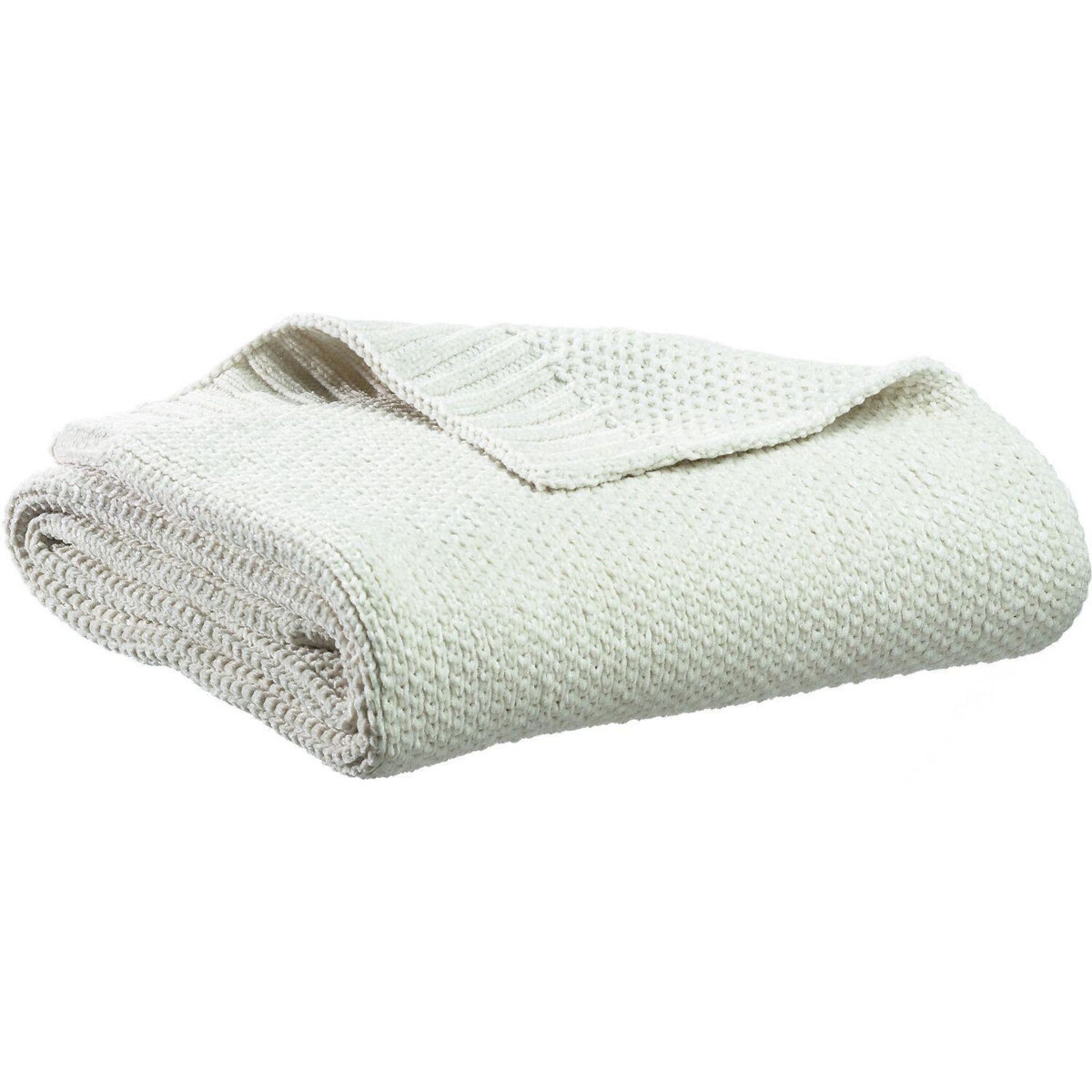 Les Ateliers du Linge Plaid melia 140x180cm neige