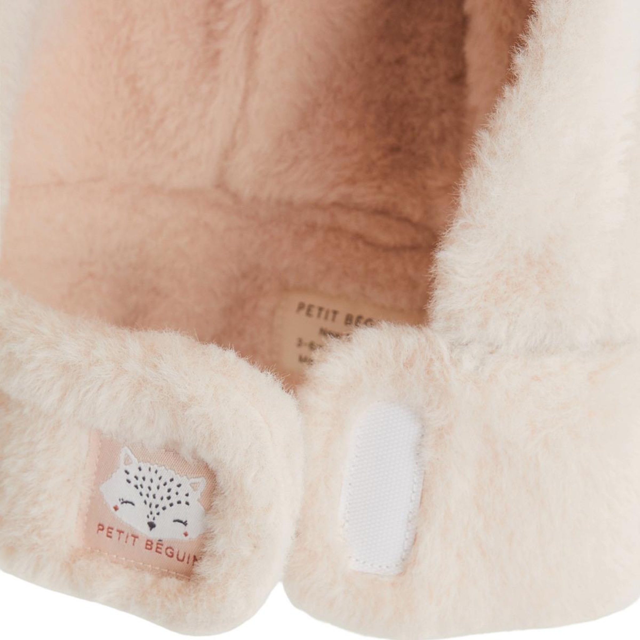 Voir la diapositive 3 : PETIT BEGUIN Cagoule bébé en fausse fourrure doucette