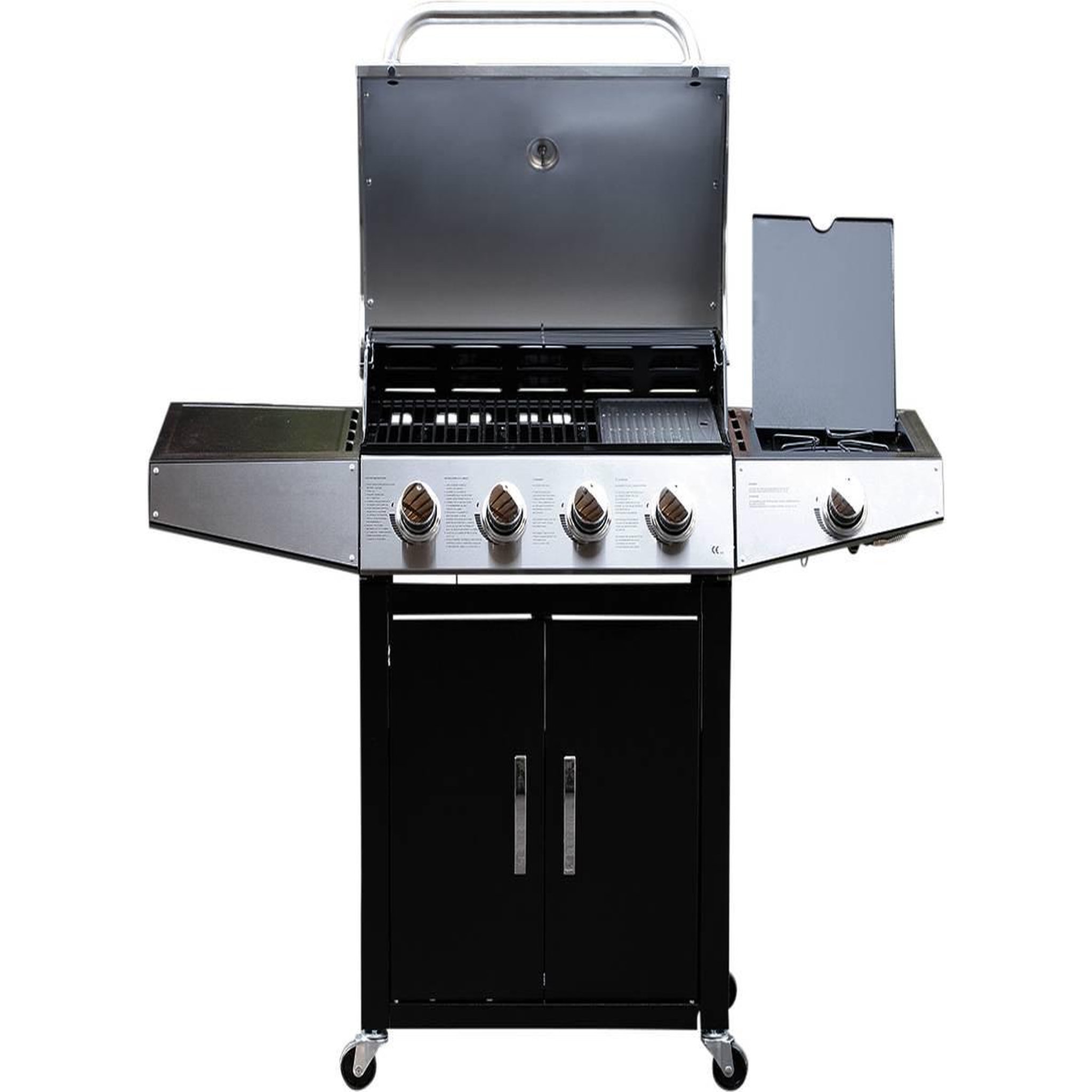 Voir la diapositive 2 : Habitat et Jardin Barbecue gaz  party 5  - 5 brûleurs dont 1 latéral - 15.2 kw
