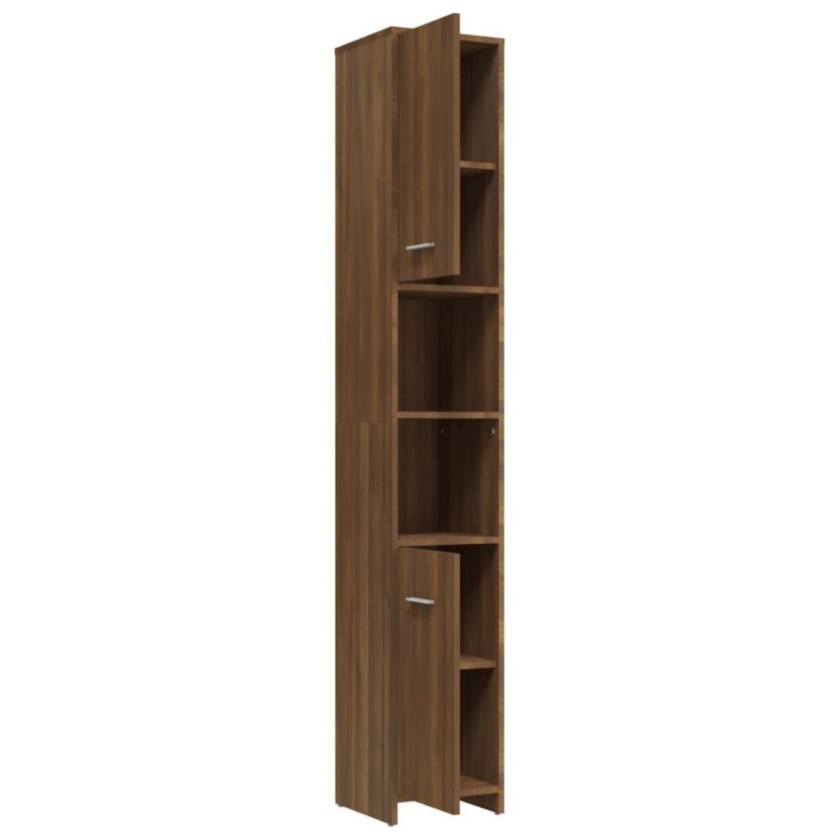 VIDAXL Armoire de bain Chene marron 30x30x183,5 cm Bois d'ingenierie
