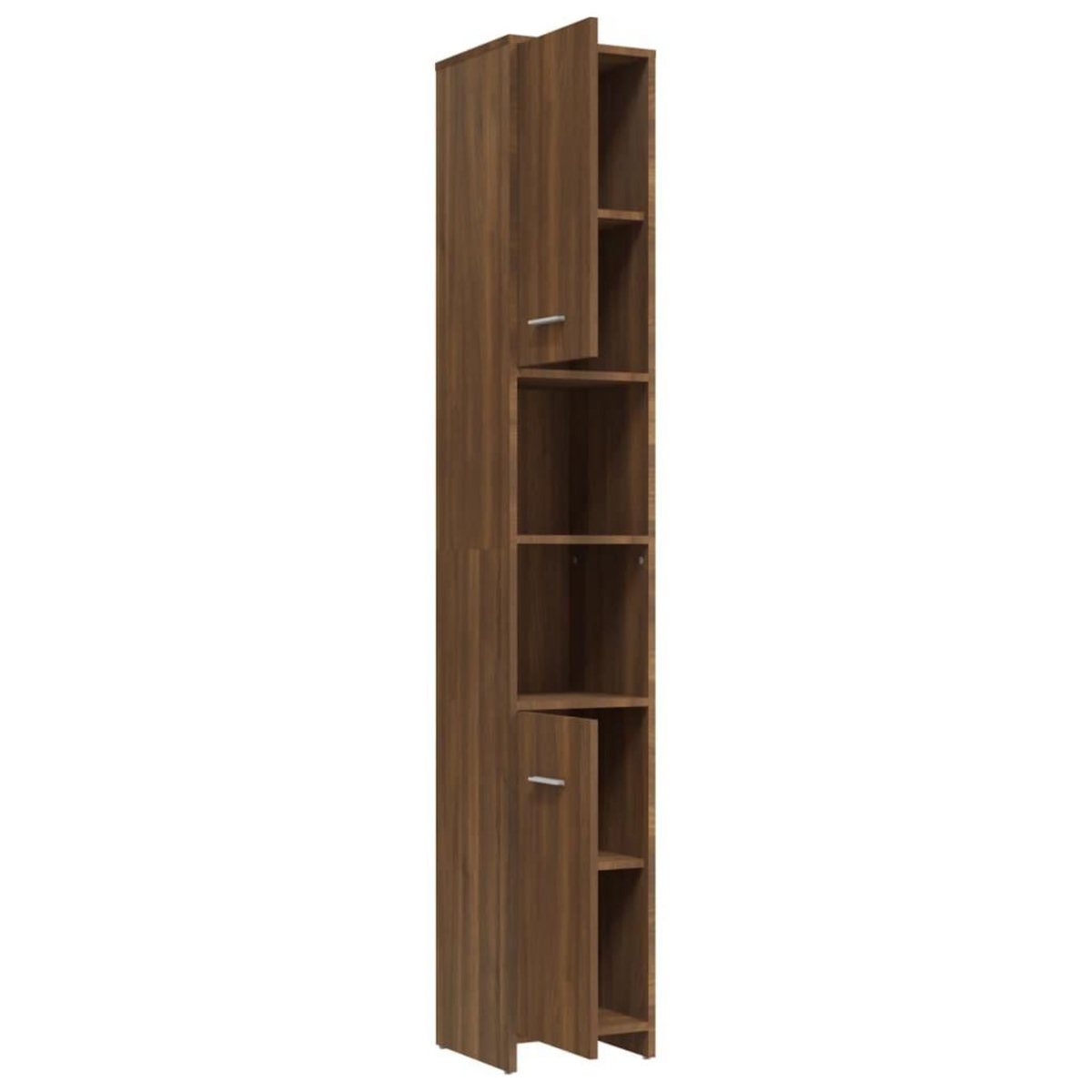 VIDAXL Armoire de bain Chene marron 30x30x183,5 cm Bois d'ingenierie