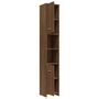 Voir la diapositive 5 : VIDAXL Armoire de bain Chene marron 30x30x183,5 cm Bois d'ingenierie