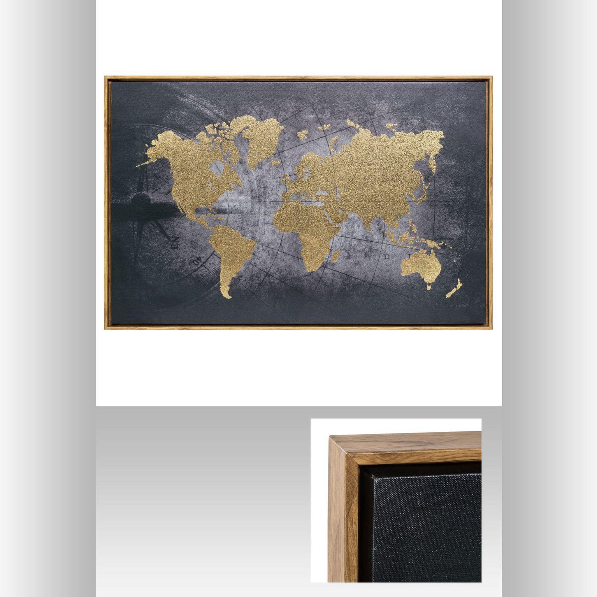 Voir la diapositive 3 : ATMOSPHERA Tableau encadré monde