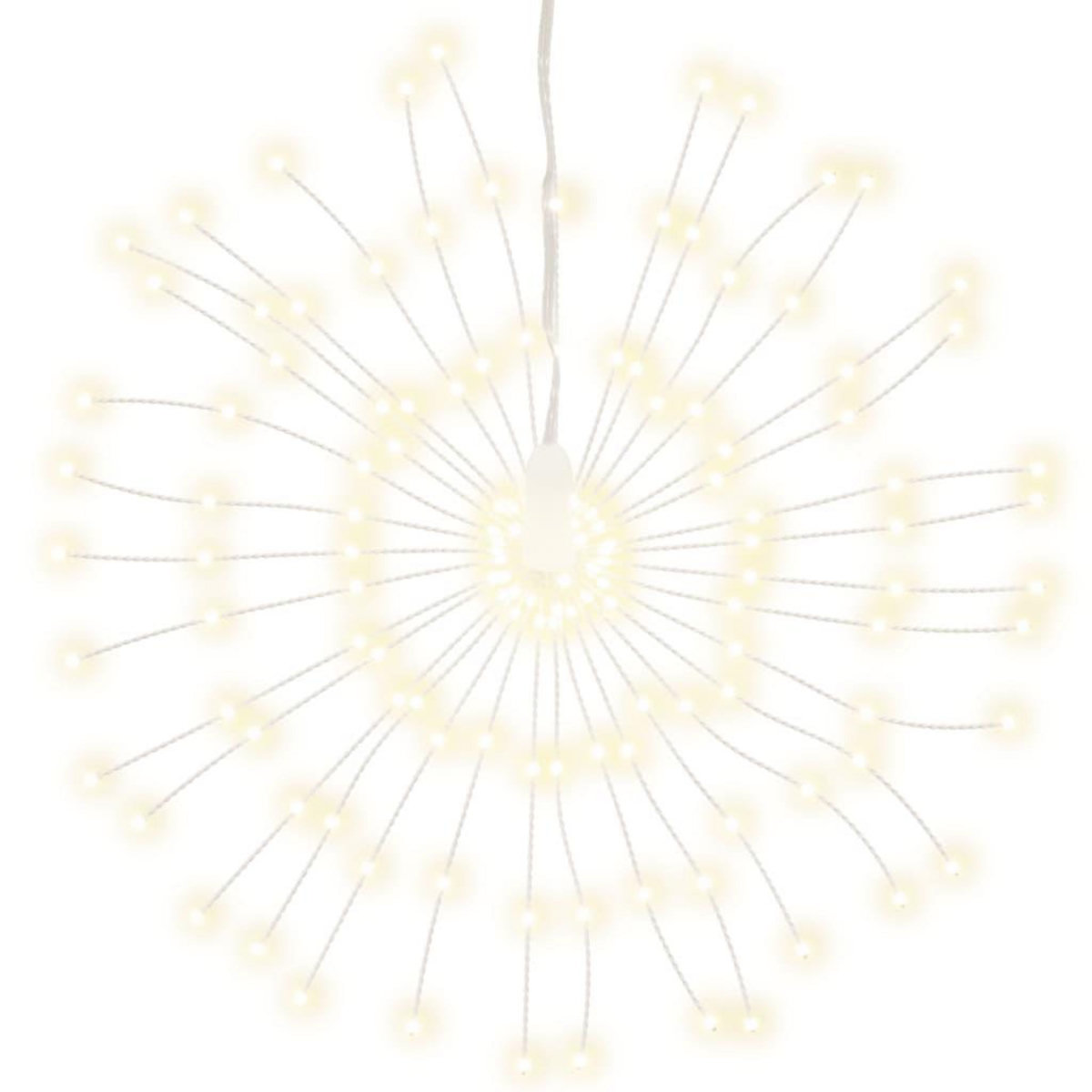 VIDAXL Etoile rayonnante de Noël 140 LED blanc chaud 17 cm