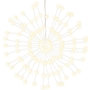 Voir la diapositive 2 : VIDAXL Etoile rayonnante de Noël 140 LED blanc chaud 17 cm