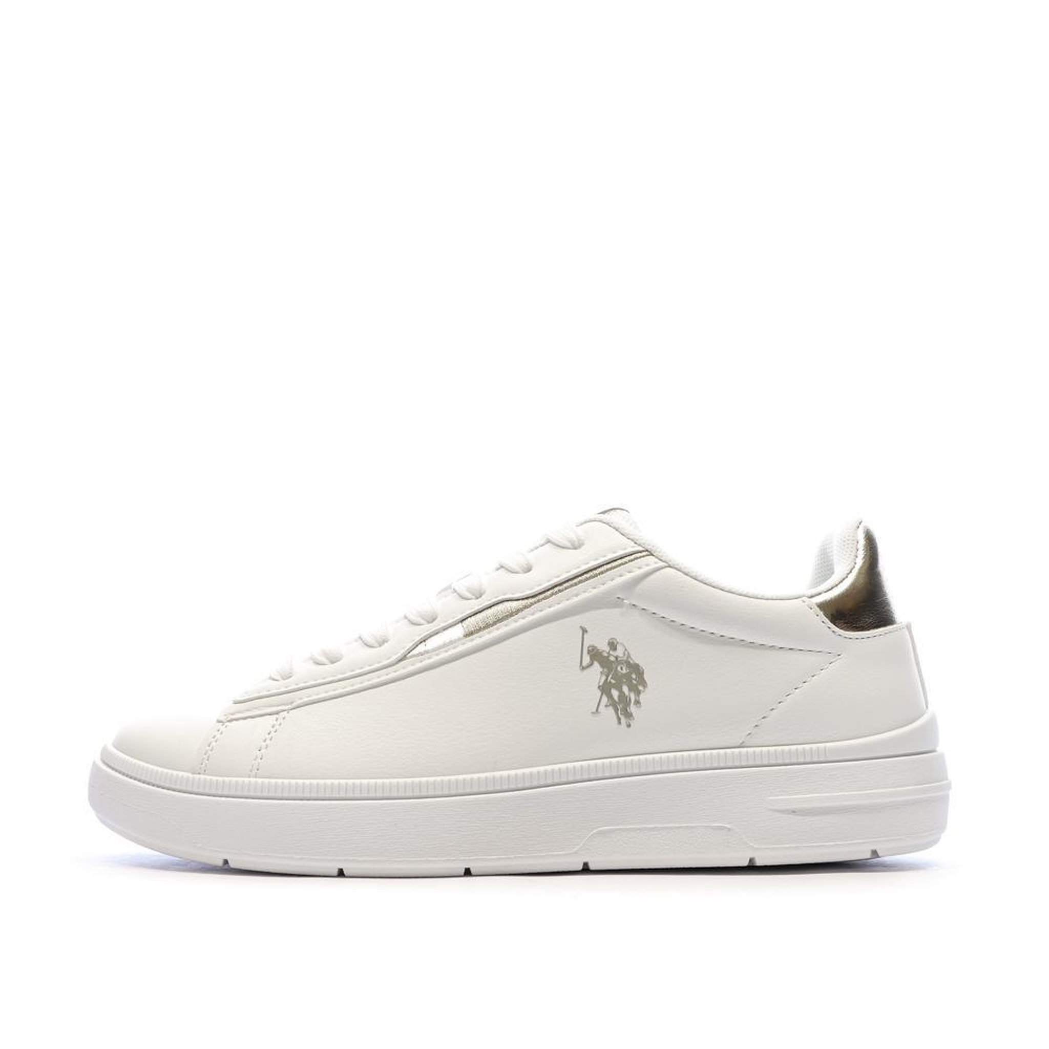 U.S. Polo Assn. Baskets Blanches/Grises Homme US Polo ASSN For Everyday. Coloris disponibles : Blanc