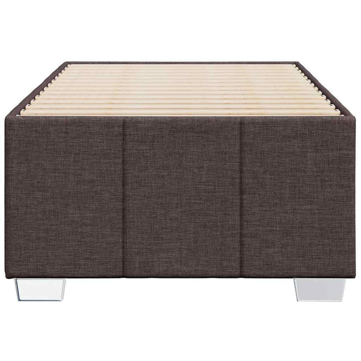 VIDAXL Cadre de lit sans matelas marron fonce 90x200 cm tissu
