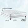 Voir la diapositive 4 : IDLITERIE Pack ensemble matelas ressorts ASTRE, sommier, couette et oreillers