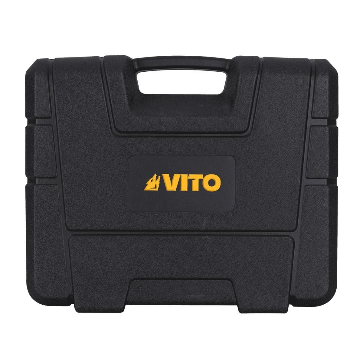 VITO Décapeur thermique 2000W 2 Vitesses Réglage digital de la Température 50-650°C 5 Accessoires Mallette VITO