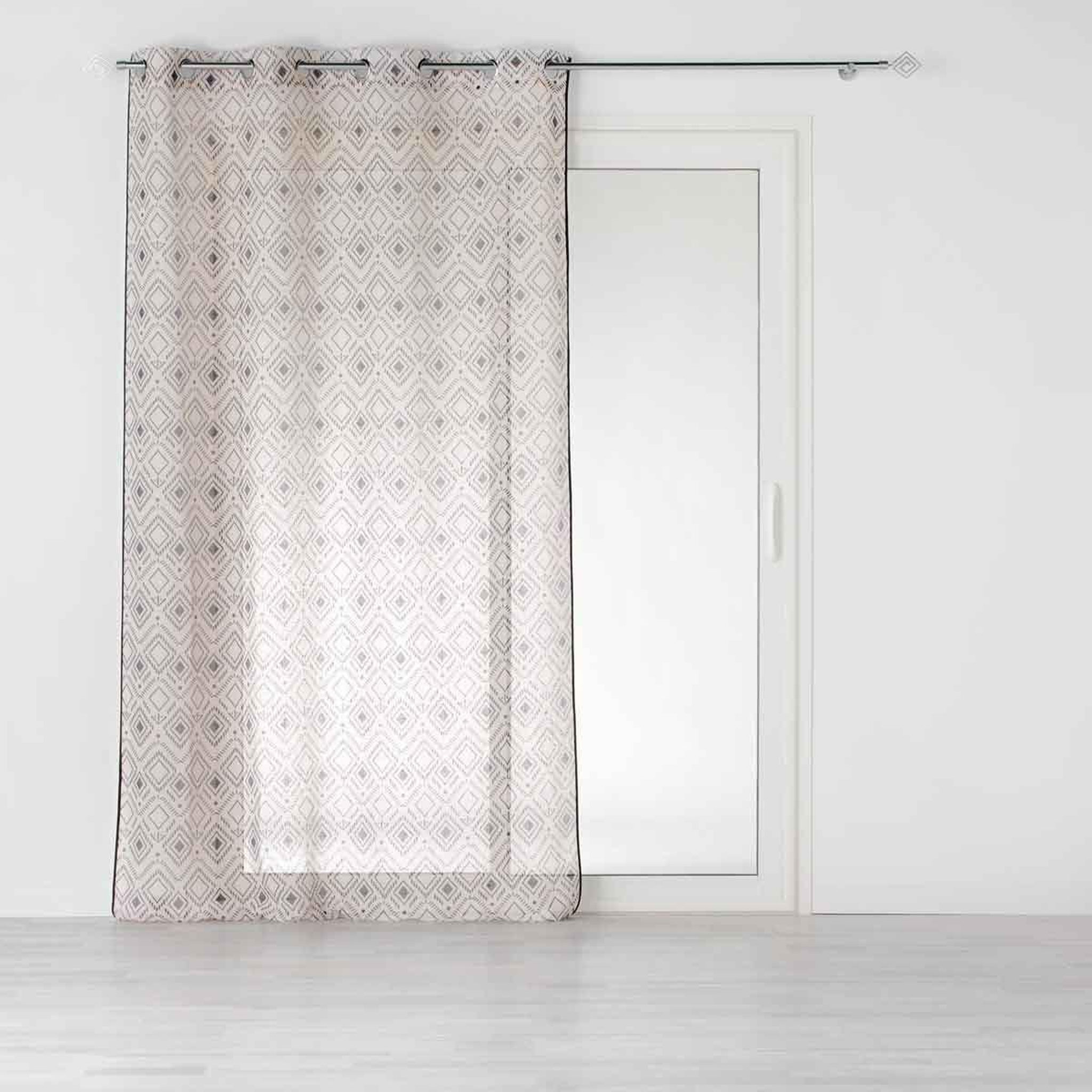 Douceur d'Intérieur Rideau voilage à œillets  nalika  140x240cm beige