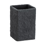 Wenko Gobelet de salle de bain design pierre Villata. Coloris disponibles : Gris, Blanc