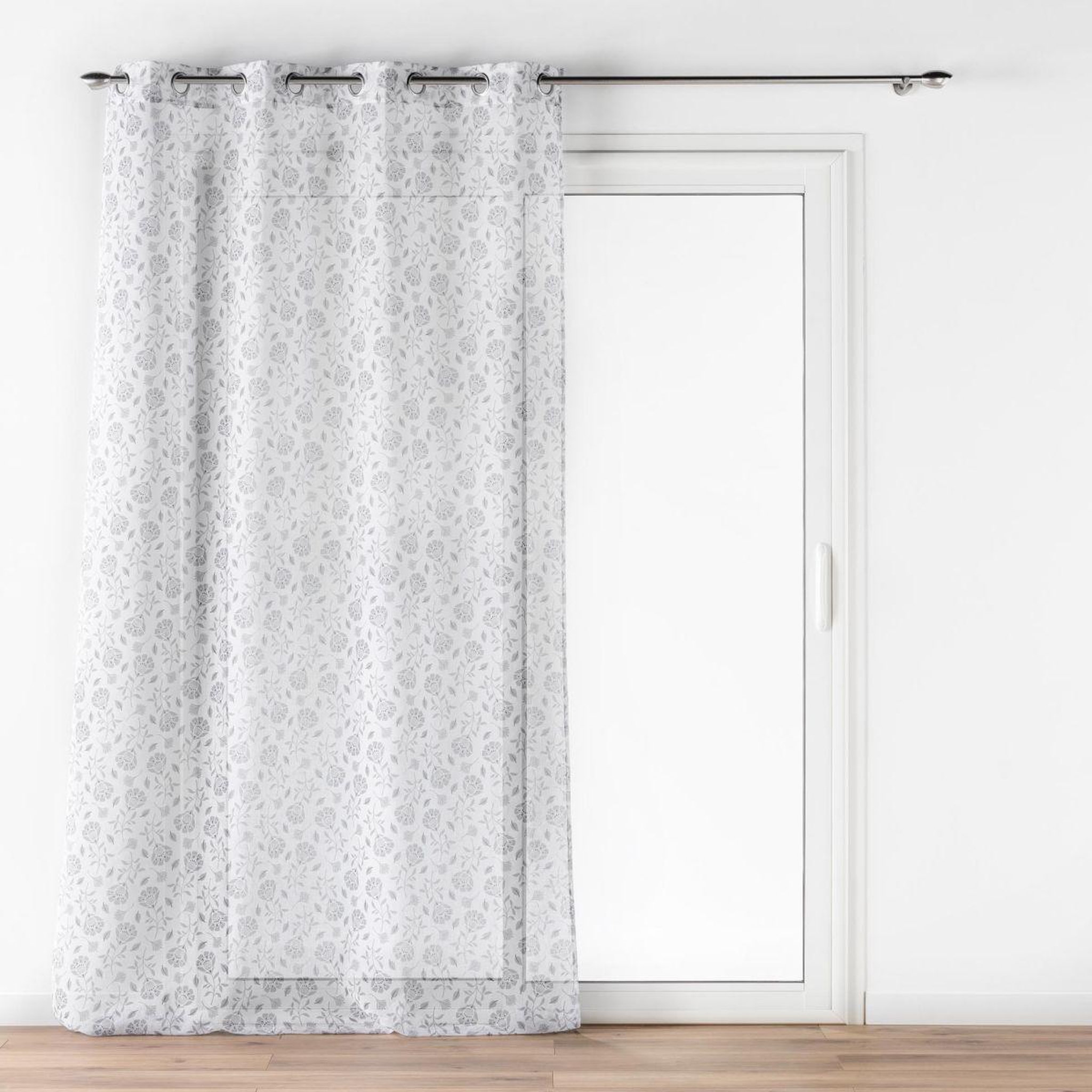 Douceur d'Intérieur Rideau voilage à œillets  flavie  140x240cm gris