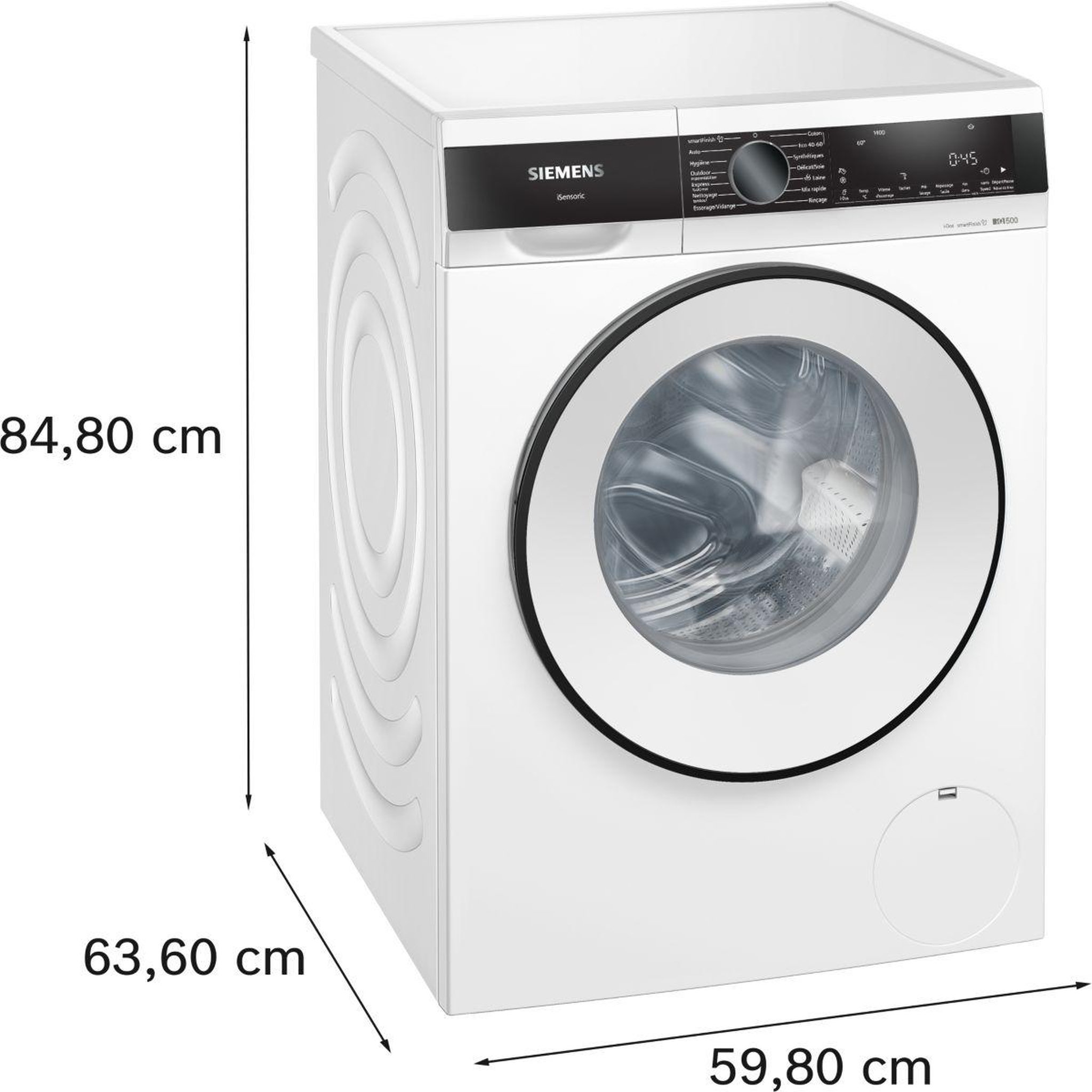 Voir la diapositive 4 : Siemens Lave linge hublot wg44g2f1fr iq500