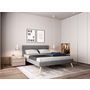 Voir la diapositive 1 : Lit scandinave tissu avec tête de lit et sommier 160x200 cm PORTIMAO