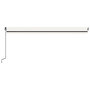 Voir la diapositive 4 : VIDAXL Auvent manuel retractable avec LED 500x300 cm Creme