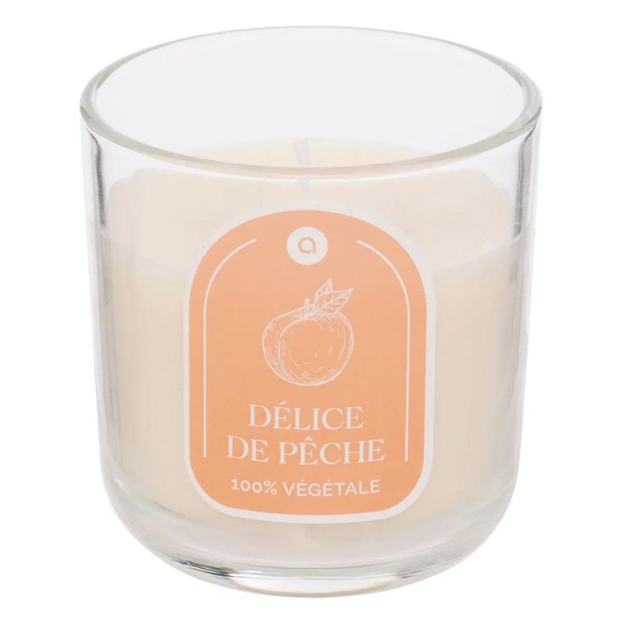 ATMOSPHERA Bougie parfumée en verre  floa  115g pêche