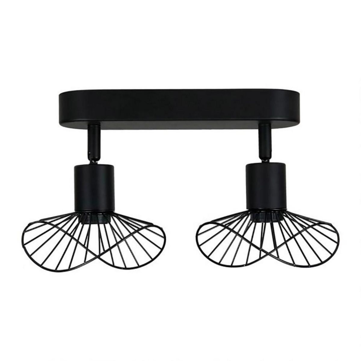 OSTARIA Rampe 2 spots orientables Capeline noir