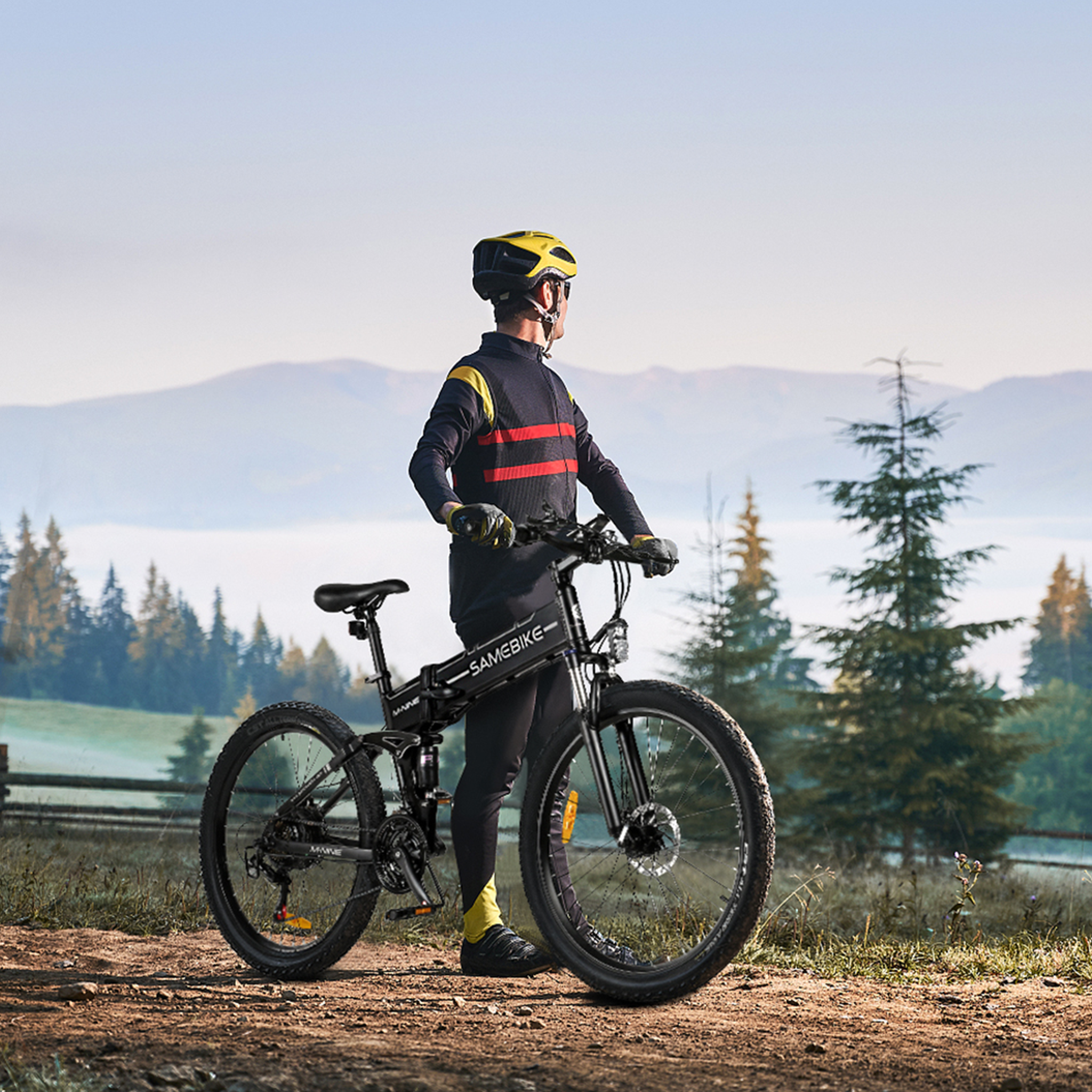 Voir la diapositive 4 : SAMEBIKE Vélo électrique de montagne pliable SAMEBIKE LO26-II-FT, 900W