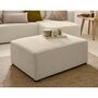 Voir la diapositive 2 : BEST MOBILIER Topaze - pouf - en tissu velours relief