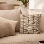 Voir la diapositive 5 : ATMOSPHERA Housse de Coussin Chenille  Jeni  40x40cm Kaki