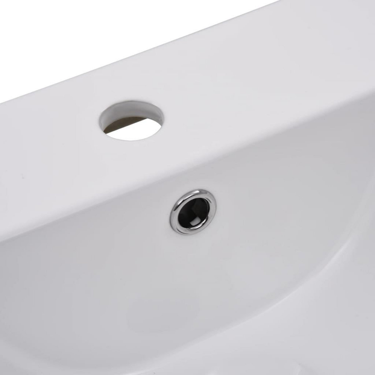 VIDAXL Lavabo encastre 42 x 39 x 18 cm Ceramique Blanc