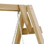 Voir la diapositive 4 : VIDAXL Balancelle de jardin bois de pin impregne 205x150x157 cm