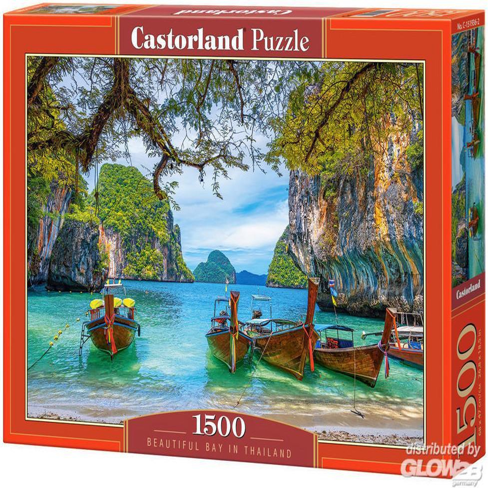 Voir la diapositive 2 : Castorland Puzzle 1500 pièces : Magnifique Baie de Thaïlande