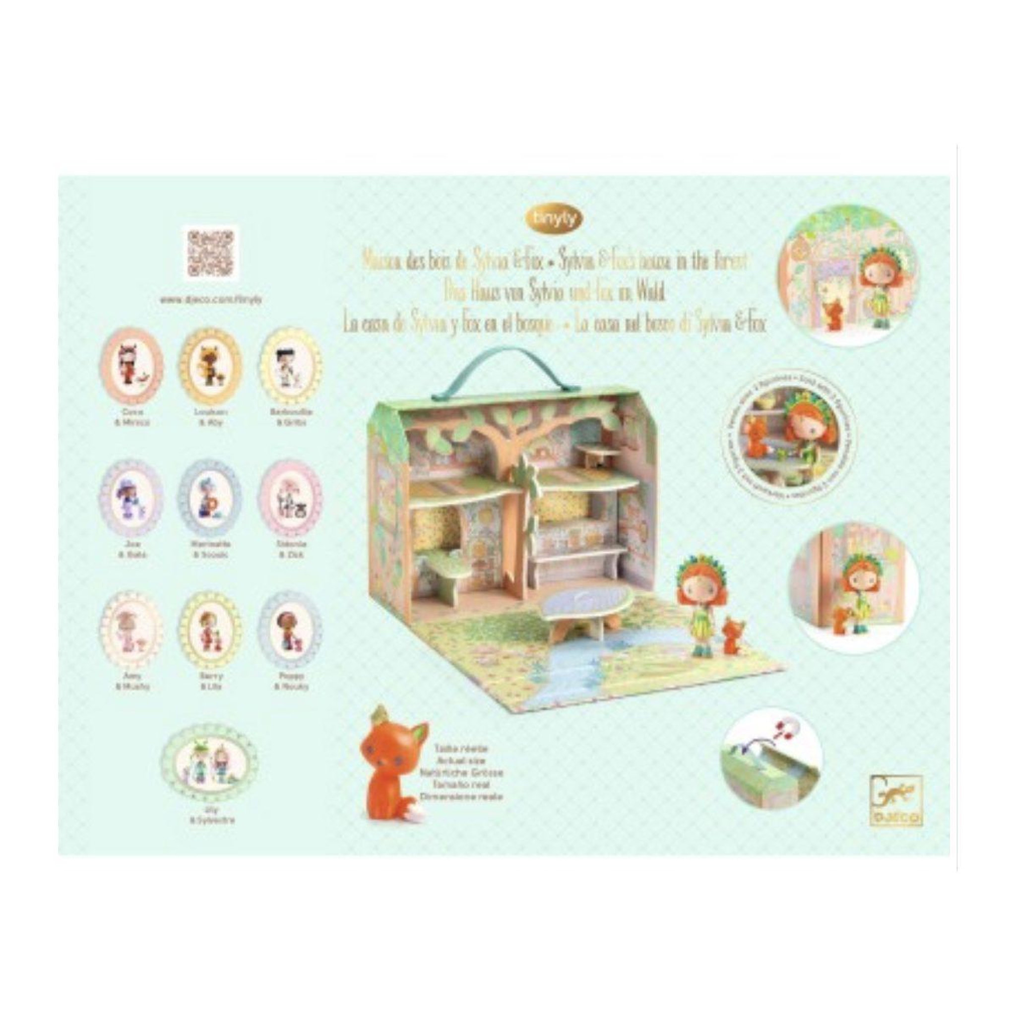Voir la diapositive 3 : Djeco Maison des bois de sylvia et fox - tinyly -