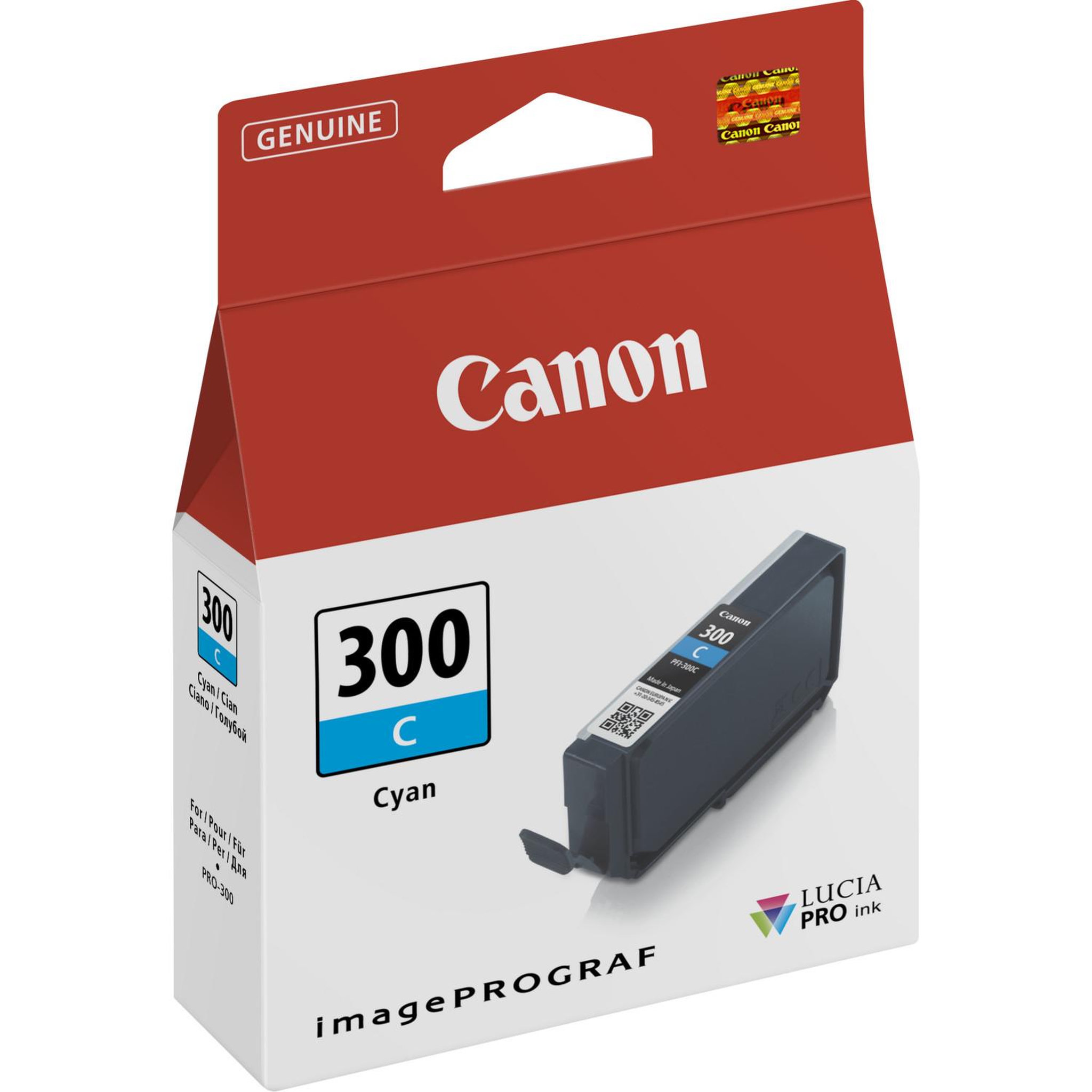 Voir la diapositive 2 : Canon Cartouche d encre Canon PFI 300 CYAN