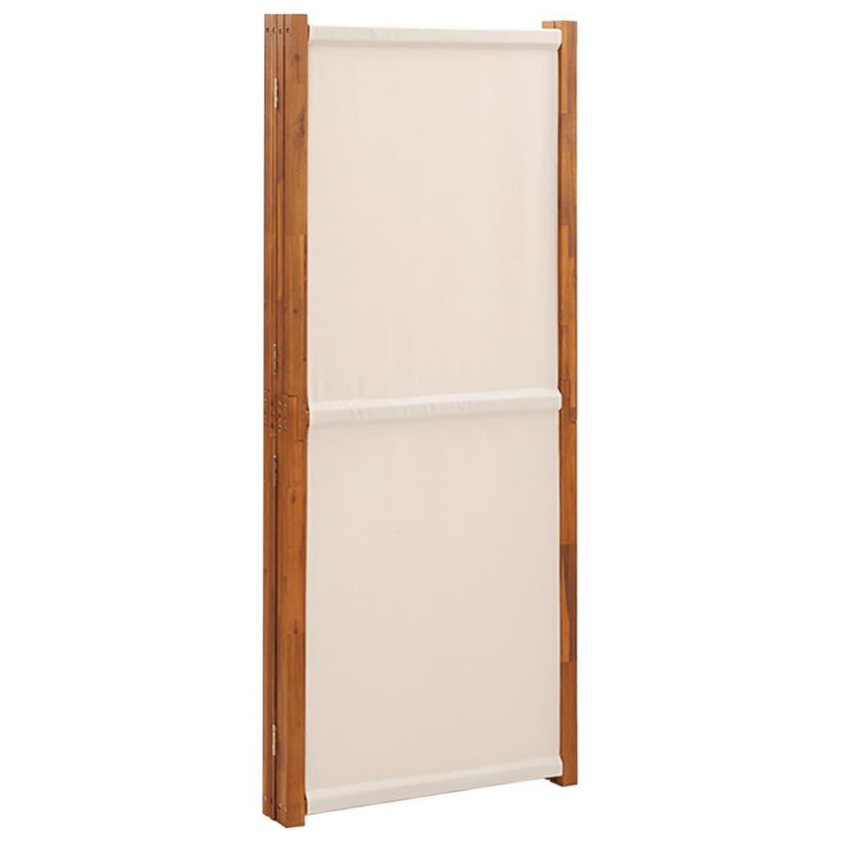 VIDAXL Cloison de separation 4 panneaux Blanc creme 280x180 cm