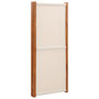Voir la diapositive 5 : VIDAXL Cloison de separation 4 panneaux Blanc creme 280x180 cm