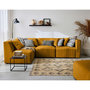 Voir la diapositive 1 : LISA DESIGN Nova - canapé modulable d'angle gauche - 5 places - avec pouf d'appoint - en velours