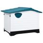 Voir la diapositive 4 : VIDAXL Niche pour chien Bleu 90,5x68x66 cm Polypropylene