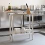 Voir la diapositive 3 : VIDAXL Table de travail de cuisine 82,5x30x85 cm acier inoxydable